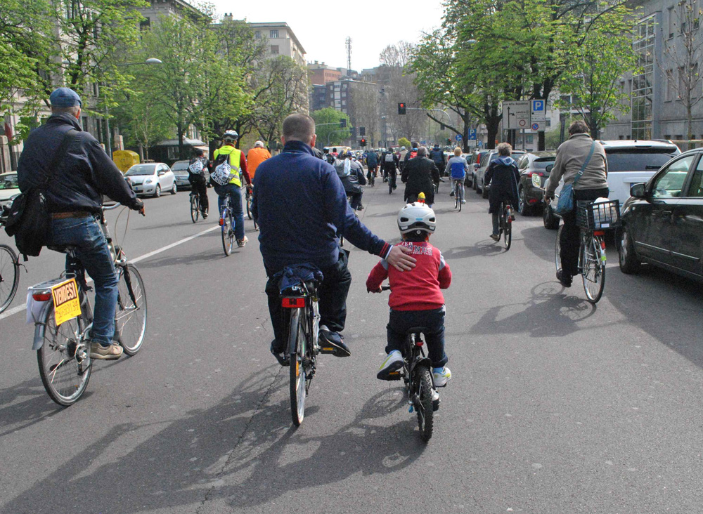 In bici con i bimbi