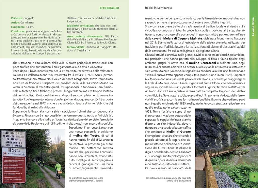 libro lombardia capricorno 3 un itinerario del libro "Lombardia in bici" di Fiab